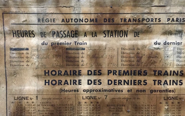 Paris : sous les murs d'une station de métro en rénovation, un voyage dans le temps