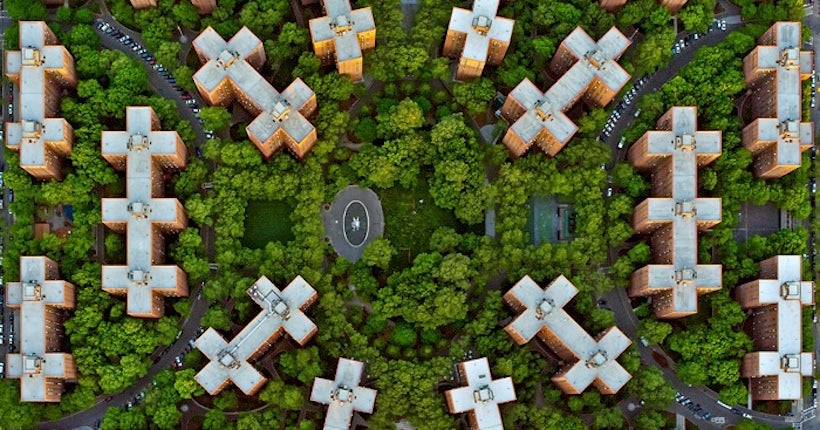 Ces photographies aériennes révèlent la beauté géométrique des grandes villes
