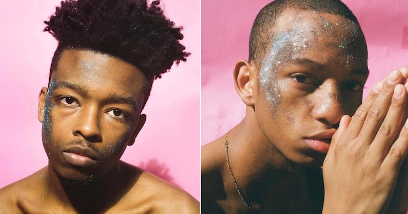 Quil Lemons redéfinit la beauté des hommes noirs dans des portraits pailletés