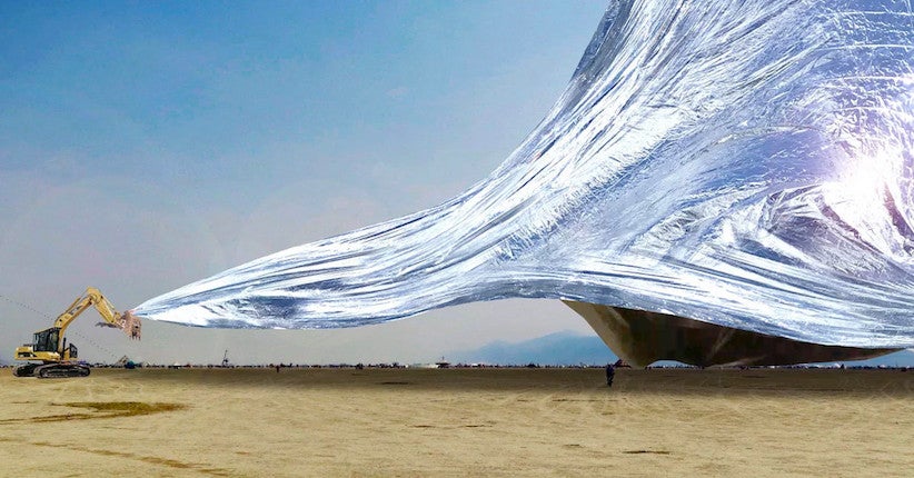Une couverture de survie géante pourrait planer au-dessus du Burning Man