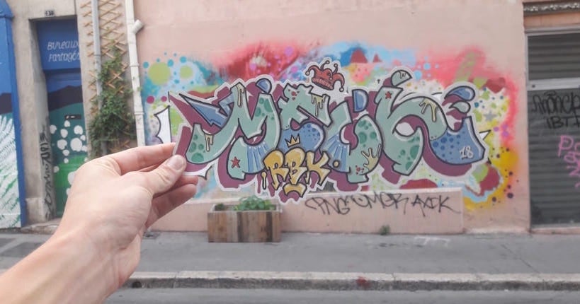 De la street au feed : à travers sa série "Graffitriches", Meuh mêle graffiti et trompe-l’œil