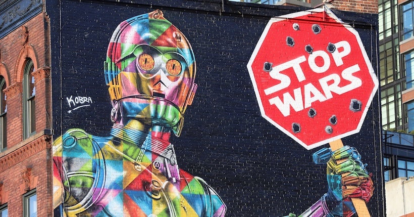 Le street-artist Kobra prône la paix et les couleurs dans un nouveau projet engagé