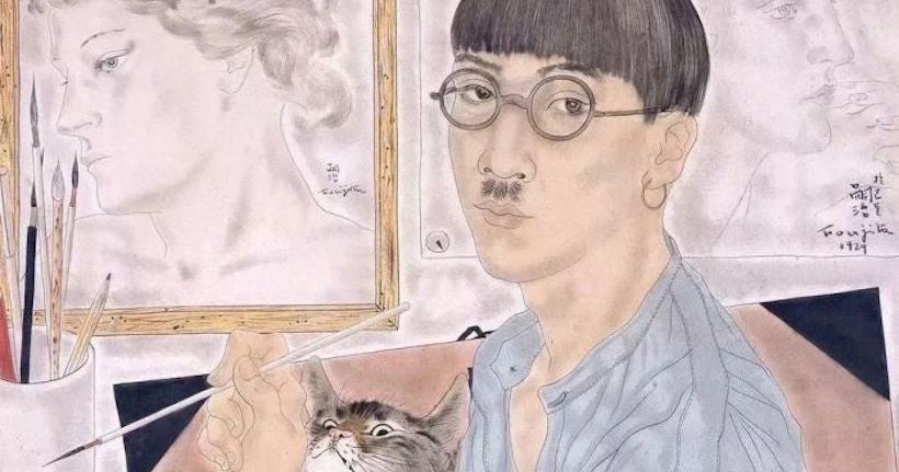 Le peintre japonais Foujita, véritable icône artistique des années 20, célébré à Paris
