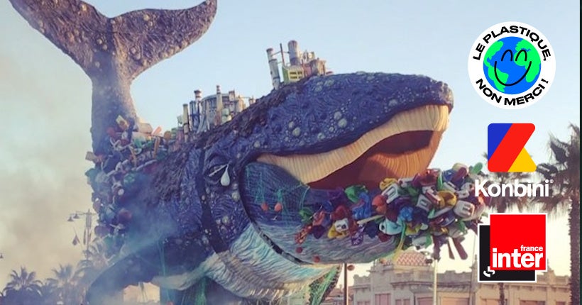 Contre la pollution marine, la sculpture d’une baleine étouffée par des déchets plastiques