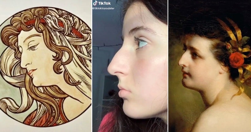 Sur TikTok, des utilisatrices célèbrent leurs complexes en se comparant à des œuvres d'art