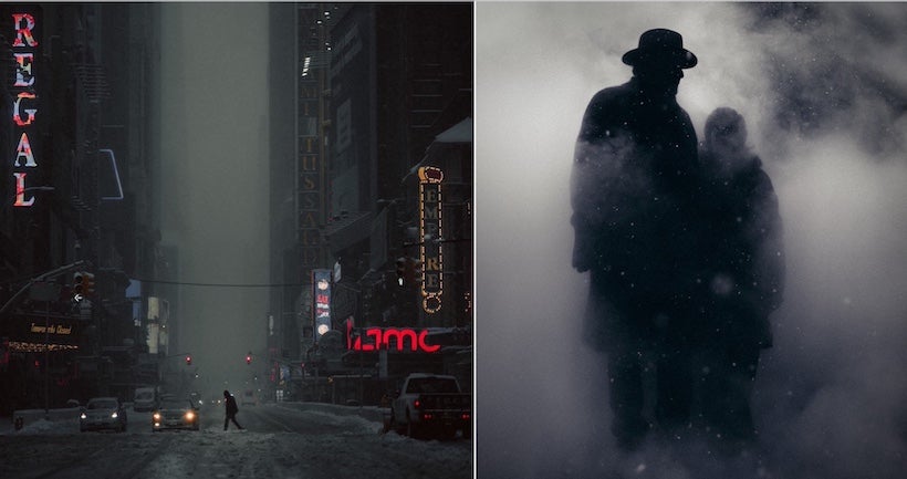Les rues sombres et brumeuses de New York immortalisées comme des scènes de films noirs