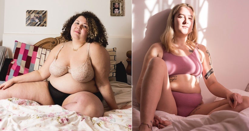 Le tabou des troubles alimentaires dénoncé avec des portraits de femmes en sous-vêtements