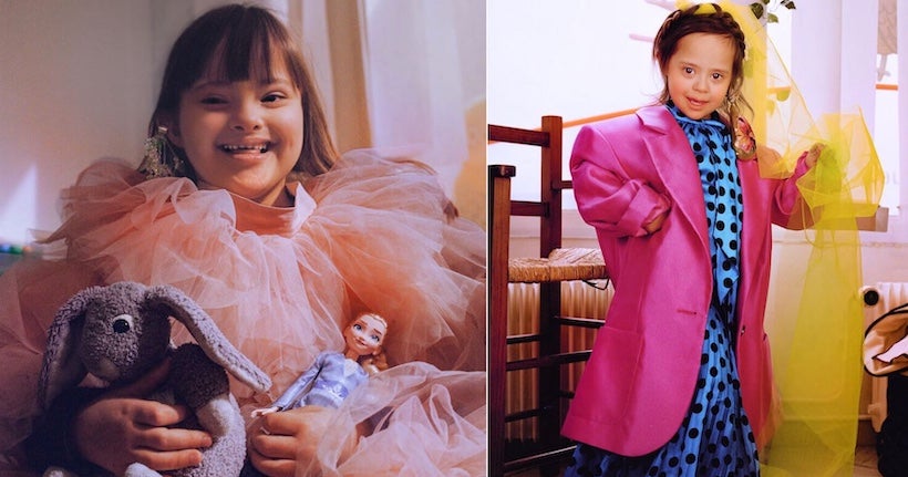 Des enfants porteurs de handicap posent pour une série photo mode flamboyante