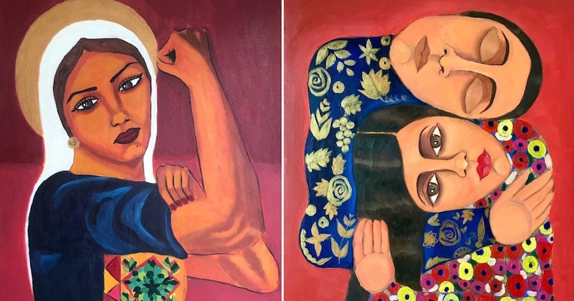 La peintre palestinienne Malak Mattar raconte la bande de Gaza, la peur et la violence
