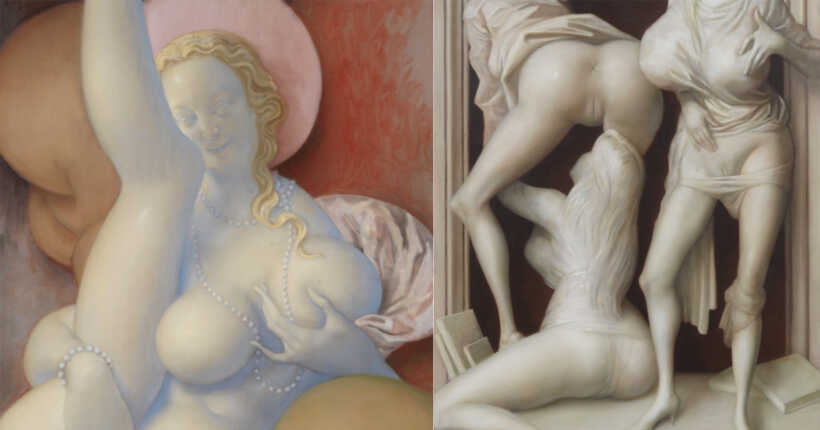 Le peintre John Currin revisite le porno à travers un classicisme maussade