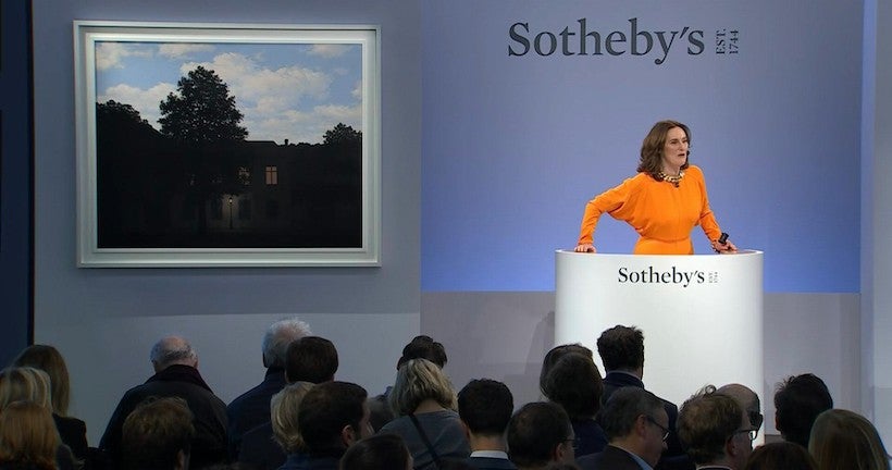 L’œuvre de Magritte la plus chère jamais vendue aux enchères est désormais…